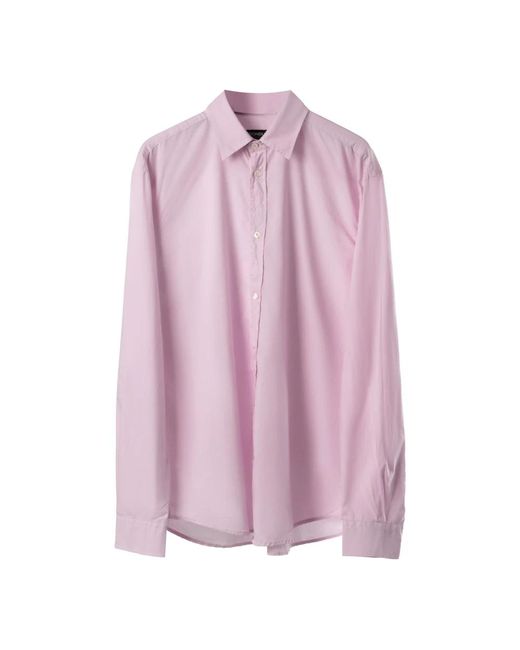Dondup Pink Leichtes popelin-hemd