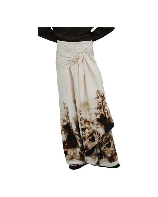 Erika Cavallini Semi Couture Black Wide Trousers