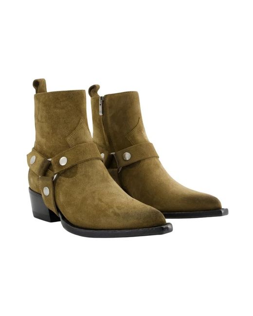 Golden Goose Deluxe Brand Green Cowboy Boots