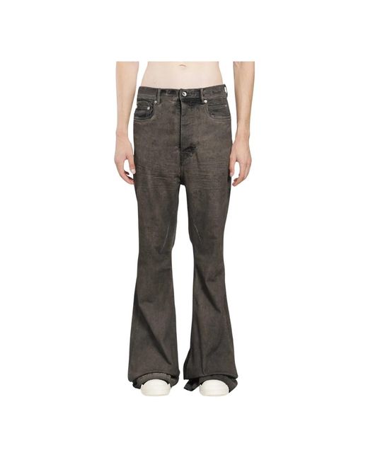 Rick Owens Gray Flare Jeans for men