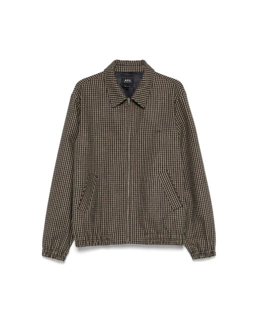 Giacche Marrone Blu-Uomo di A.P.C. in Green da Uomo