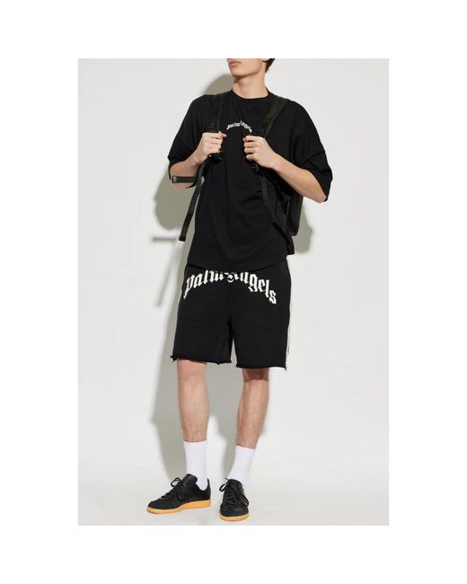 Palm Angels Black T-Shirts for men