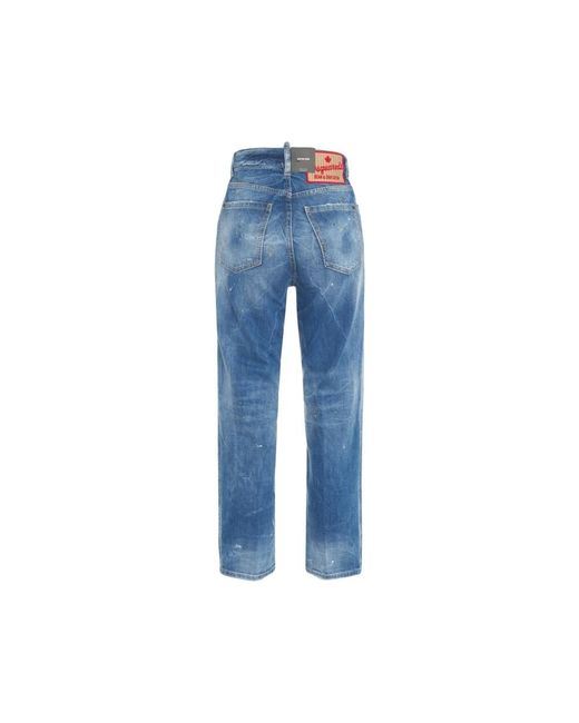 DSquared² Straight Jeans in het Blue