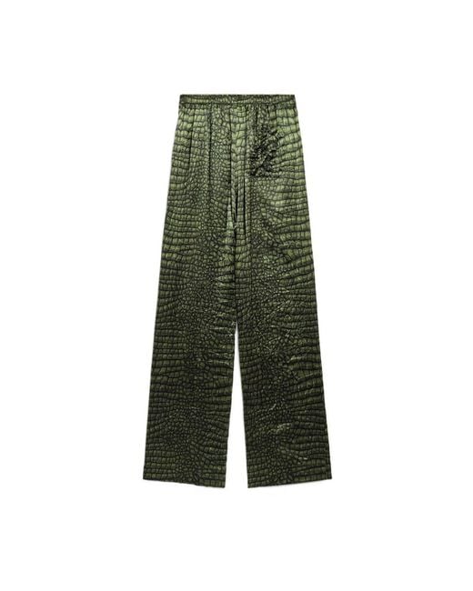 Balenciaga Green Wide Trousers