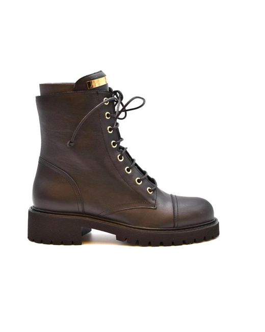 Giuseppe Zanotti Brown Lace-Up Boots