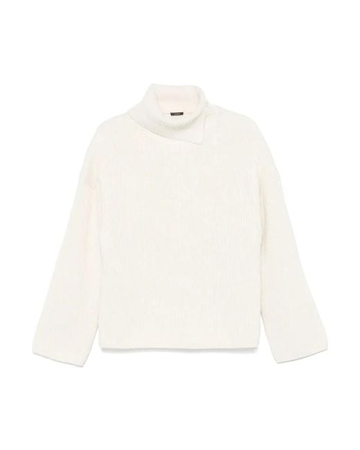 Joseph Truien & Vesten ,Wit ,Wol Turtleneck Sweater in het White