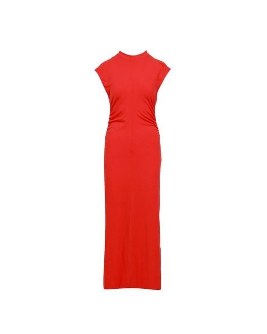 MSGM Red Midi Dresses