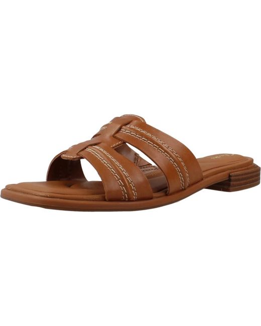 Clarks Brown Sliders
