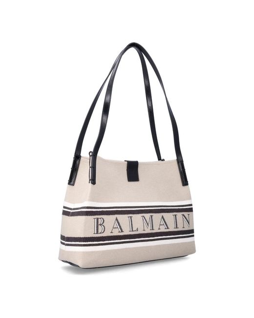 Balmain Natural Shopping Bags
