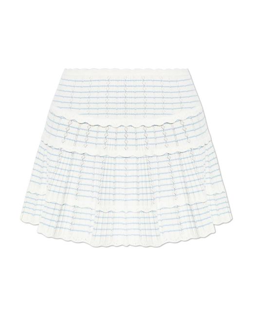 Short Skirts LoveShackFancy de color White