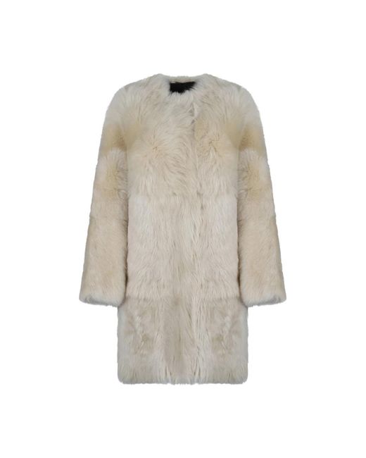 Zimmermann Natural Faux Fur & Shearling Jackets