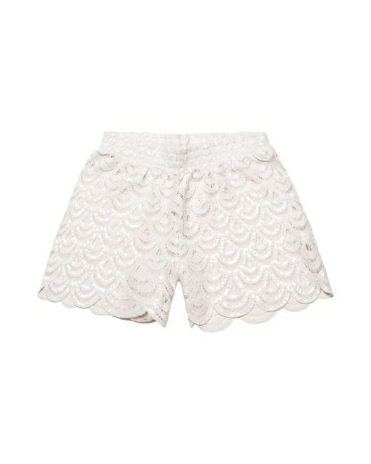 Mc2 Saint Barth White Short Shorts