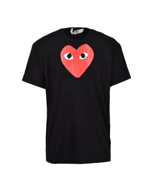 COMME DES GARÇONS PLAY Black T-Shirts for men