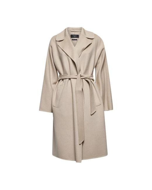 Belted Coats Weekend by Maxmara de color Natural