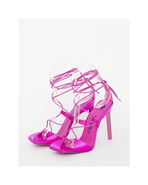 The Attico Purple High Heel Sandals