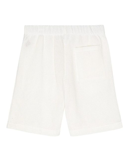 BLUE SKY INN Weiße waffelstrick-shorts in White für Herren
