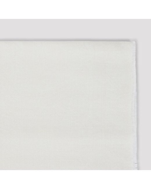 Max Mara White Scarves