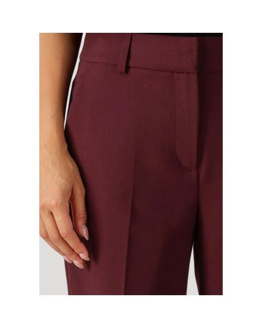 SELECTED Broeken ,Rood ,Bordeaux Wijde Broek in het Red
