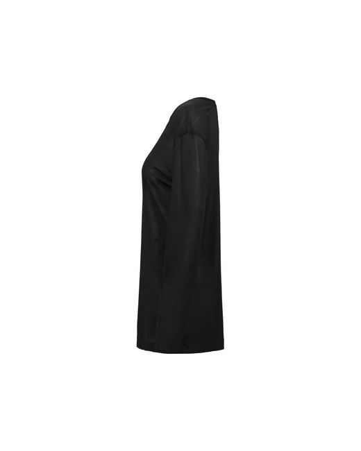 Lemaire Black Long Sleeve Tops