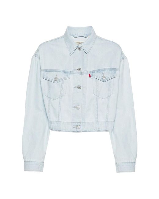 Levi's Featherweight Trucker in het Blue