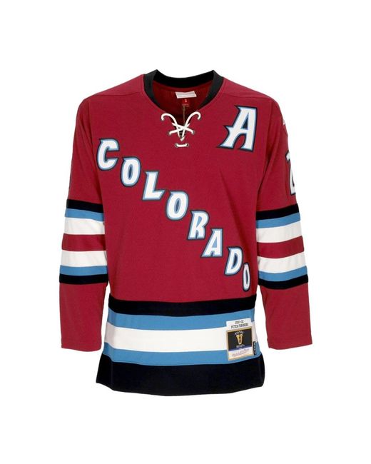 Mitchell & Ness Fitness ,Rood ,Polyester Nhl Forsberg Hockey Jack Origineel Team in het Red voor heren