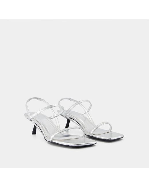 Anine Bing White High Heel Sandals