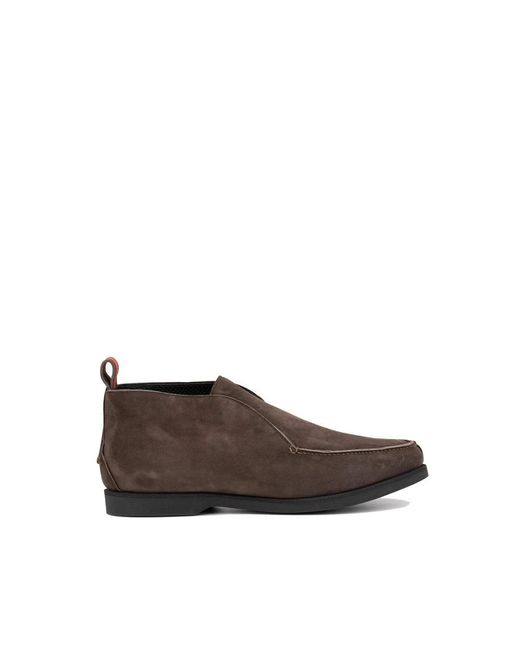 Kiton Brown Ankle Boots for men