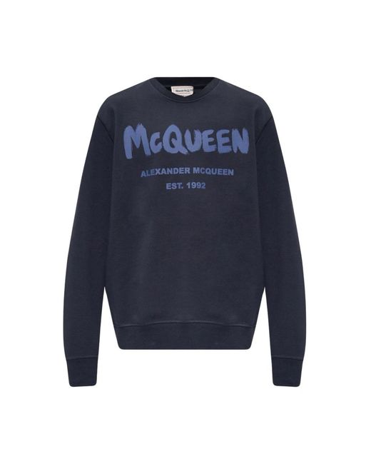 Alexander McQueen Blue Sweatshirts for men