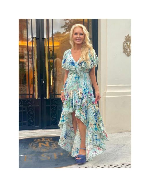 CAMILLA Midi Dresses in Blue | Lyst
