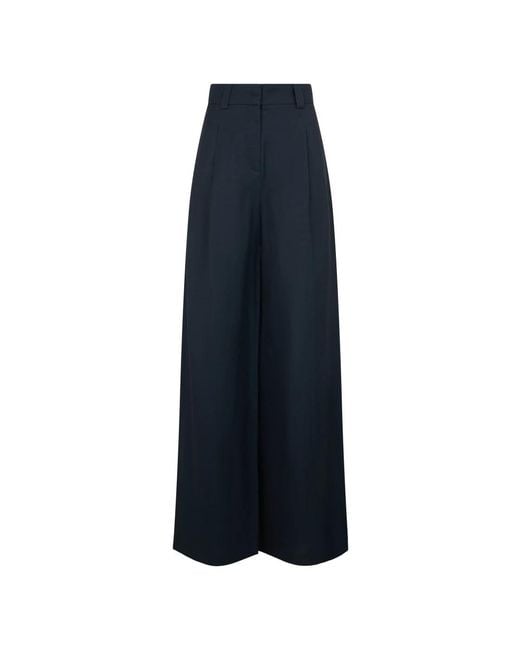 Moorer Blue Wide Trousers