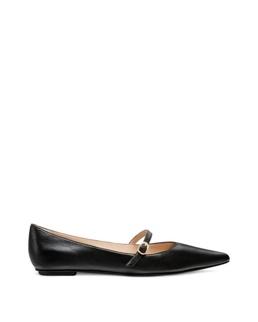 Stuart Weitzman Black Emilia Mary Jane Flat