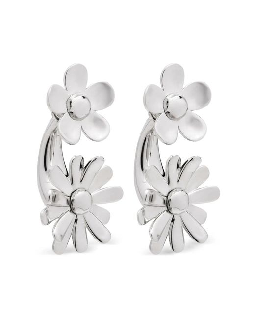 Marc Jacobs White Daisy Wild Statement Earring