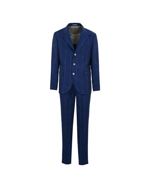 Brunello Cucinelli Single breasted suits in Blue für Herren