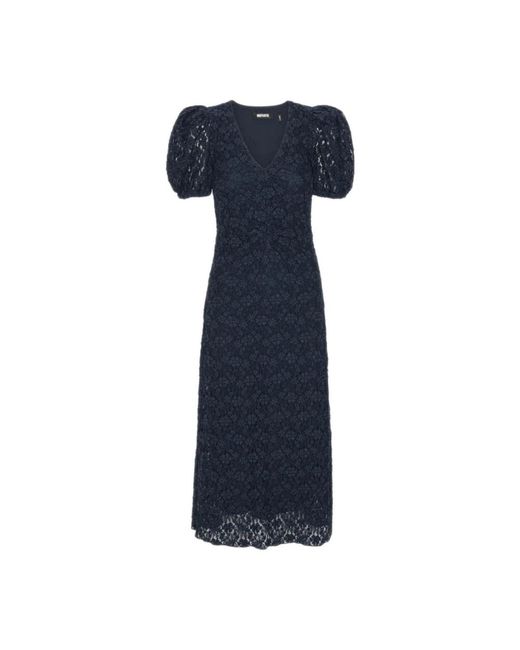 ROTATE BIRGER CHRISTENSEN Midi Dresses in het Blue
