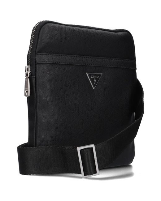 Guess Black Messenger Bags for men