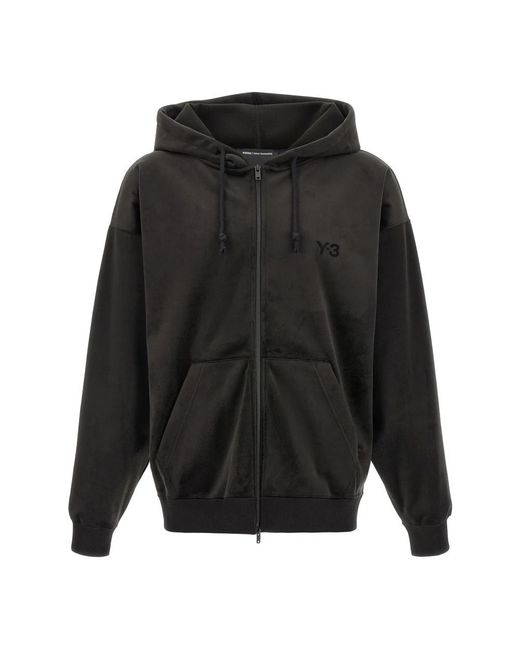 Y-3 Black Zip-Throughs for men