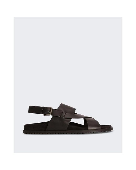 Dolce & Gabbana Black Flat Sandals for men