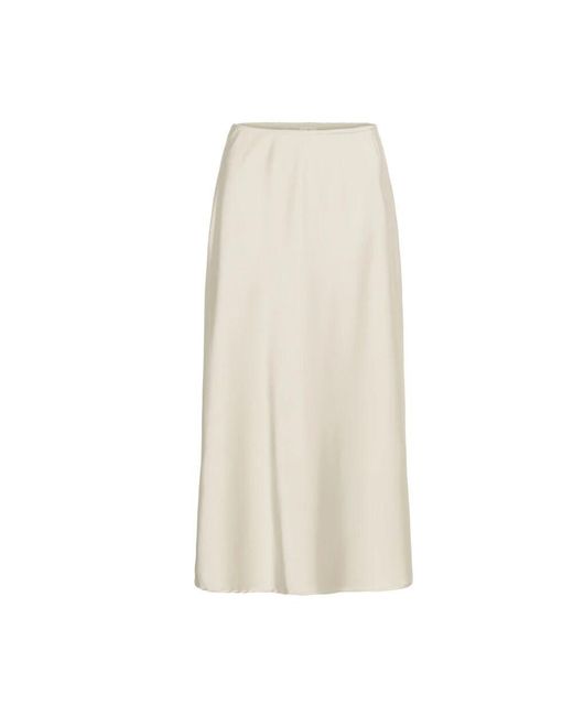 Midi Skirts Kaffe en coloris Natural
