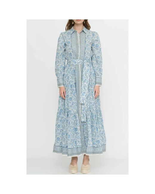 Mc2 Saint Barth Jensen Long Dress in het Blue