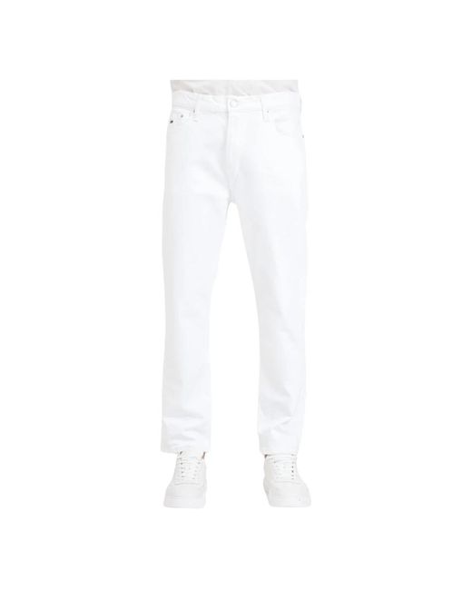 Slim-fit jeans di Tommy Hilfiger in White da Uomo