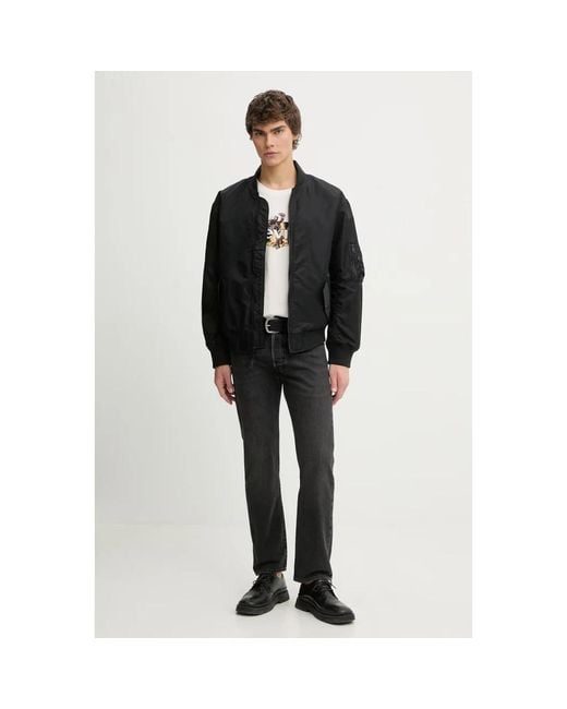 Straight Jeans Levi's de hombre de color Black