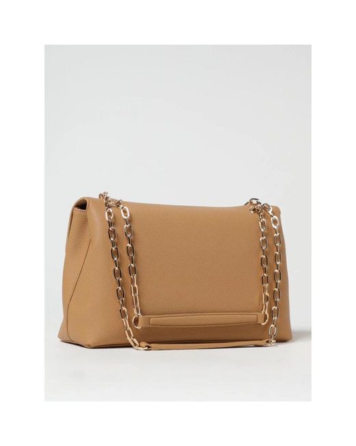 Twinset Natural Hellblaue Leder-Schultertasche