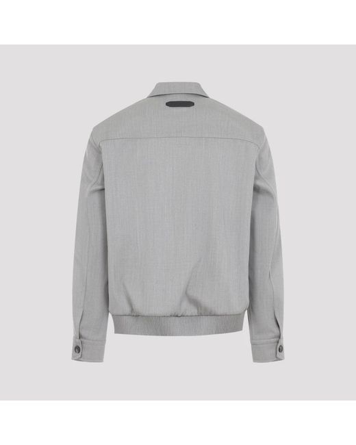 Brioni Blousonjack Met Rits in het Gray voor heren