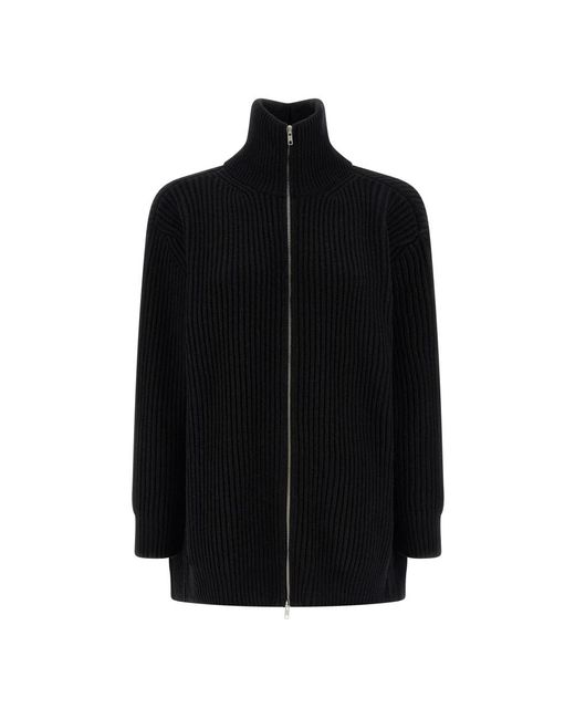 MM6 by Maison Margiela Black Knitted Dresses