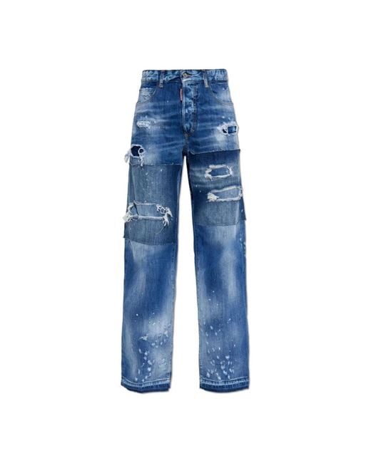 DSquared² Jeans ,Blauw ,Katoen Jeans San Diego in het Blue