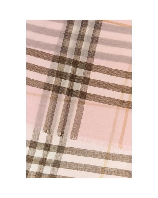 Burberry Pink Winter Scarves