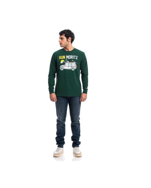 Mc2 Saint Barth Green Sweatshirts for men