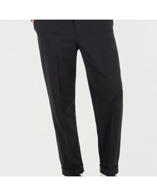 Roberto Cavalli Black Slim-Fit Trousers for men