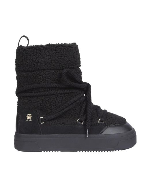 Tommy Hilfiger Black Winter Boots