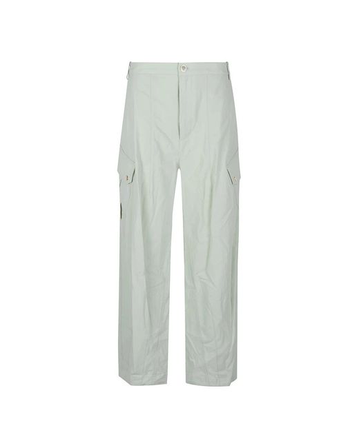 Pinko Gray Wide Trousers